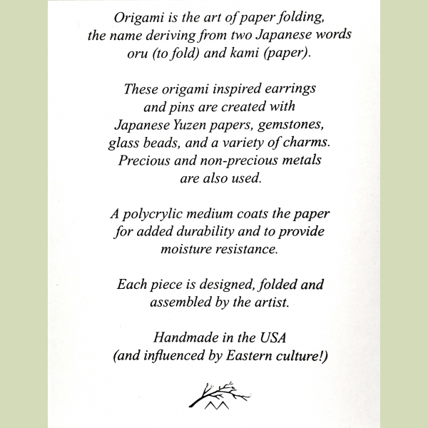Back of Descriptive Card