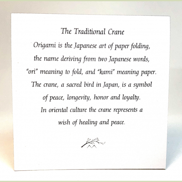 Origami Crane Description
