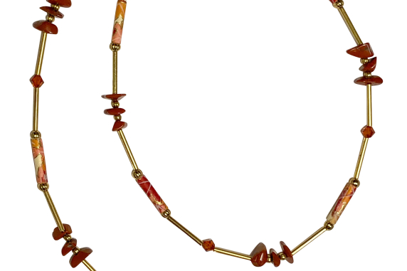 Autumn Leaves Origami Inspired Necklace