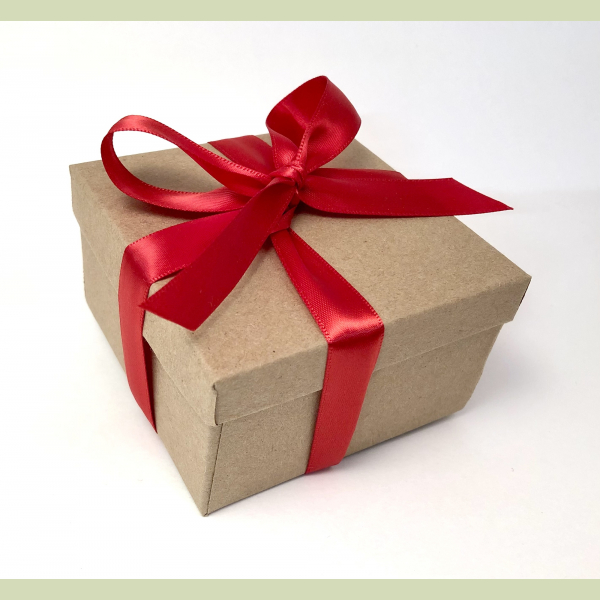 Red Bow on Gift Box for earrings