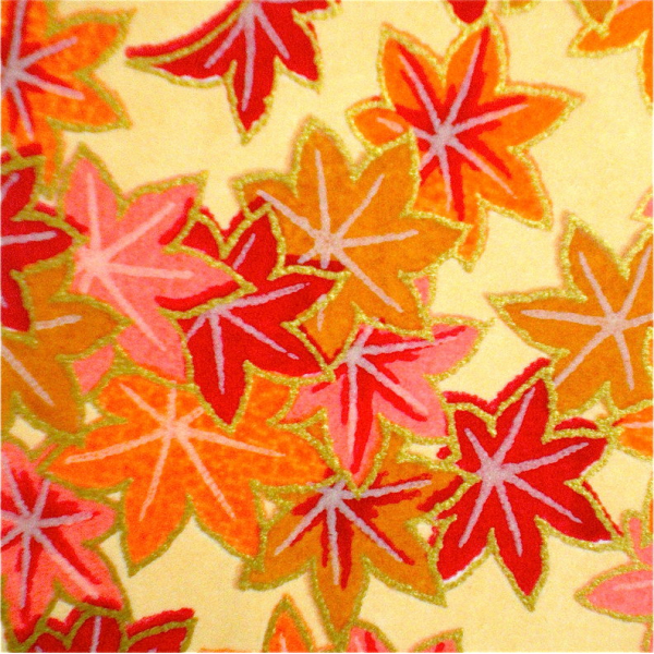 Autumn Maple Japanese Yuzen paper