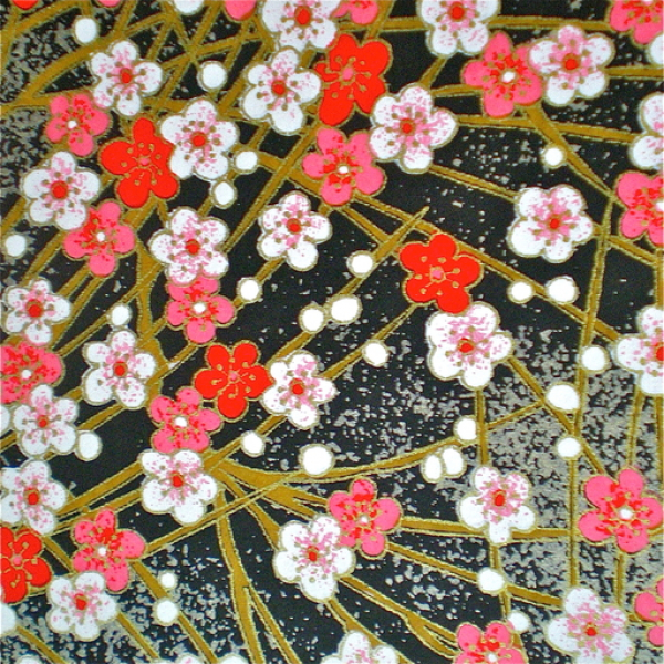 Plum Stars Japanese Yuzen paper