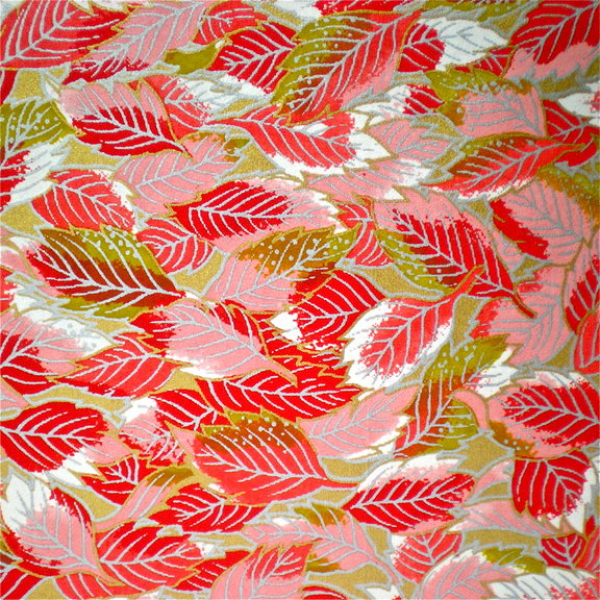 Red Silver Japanese Yuzen paper