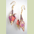 Origami Crane Earrings with wings down