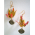 Origami Crane Earrings with Asian Good Luck Charm