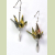 Origami Earrings with Sterling Silver Dangles